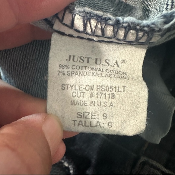 Just USA women's size 9, straight leg jeans - Picture 4 of 4